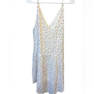 BCBGeneration White Satin Slip Dress